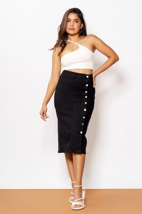 Black Women's Bodycon Skirt 26