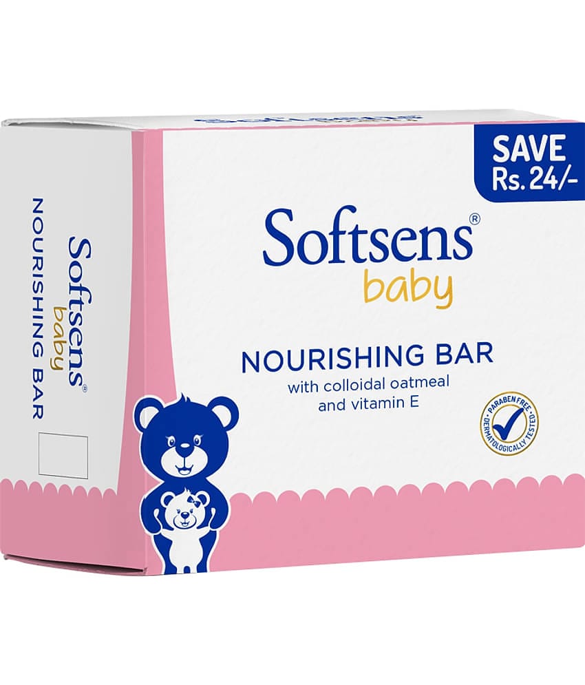 Softsens Baby Nourishing Soap Bar Enriched with Colloidal Oatmeal , 100g x 3