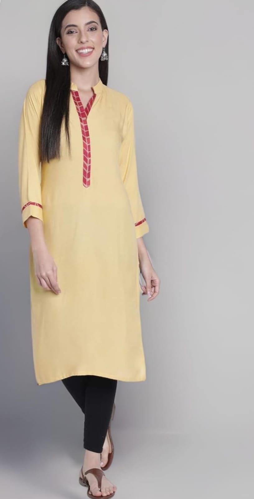 Heavy Reyon straight kurti