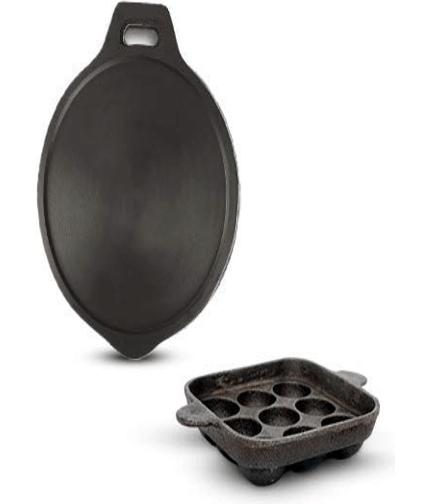 The Indus Valley Tawa+Paniyaram Pan - 2 Piece Cookware Set