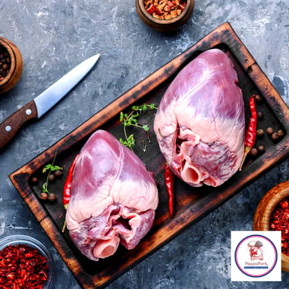Premium Pork Heart - 500 gm  by PeppaPork