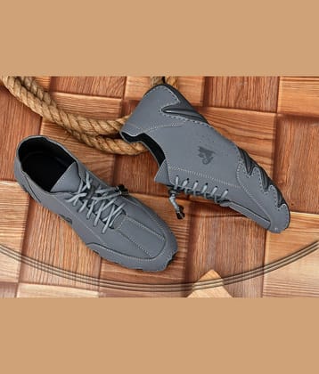 BRAWO Casual Shoe for Men Grey Men's Sneakers