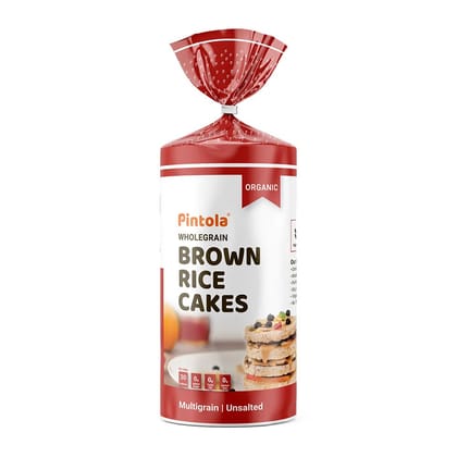 Pintola Wholegrain Brown Rice Cakes, 130 g, Multigrain Unsalted