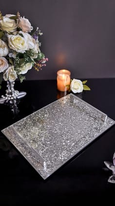 Silver Sequins: Large Tray