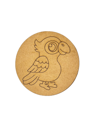 Dbeautify's DIY Parrot Pre-Marked MDF Base for Kids