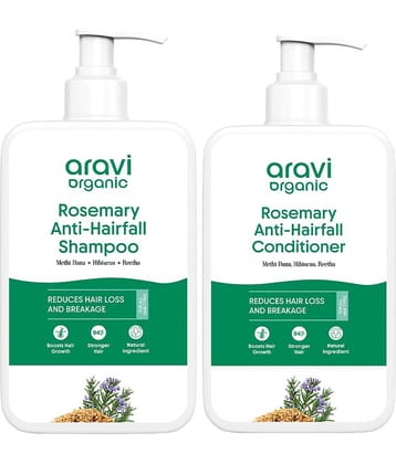 Aravi Organic Pure Rosemary Shampoo & Rosemary Conditioner For Healthy Hair Growth (Pack of 2)