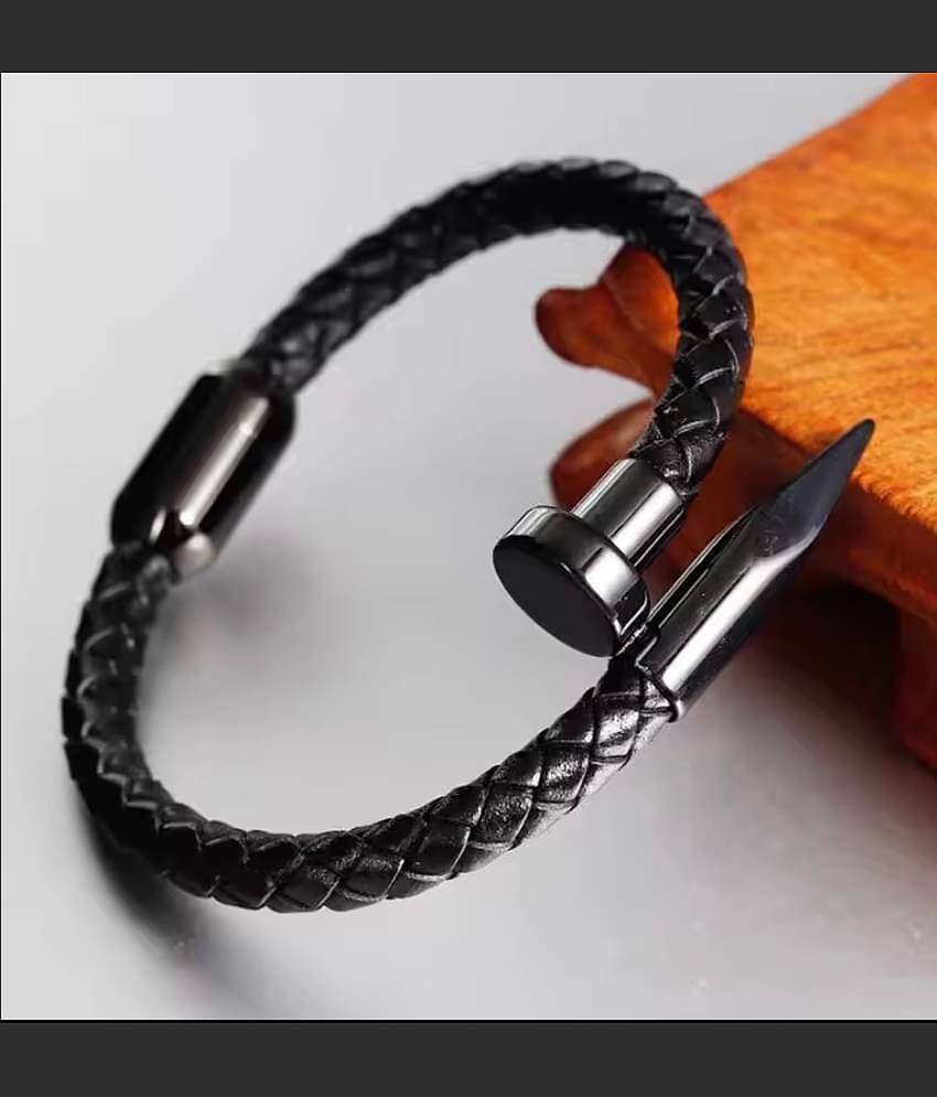 FASHION FRILL Black Bracelet ( Pack of 1 )