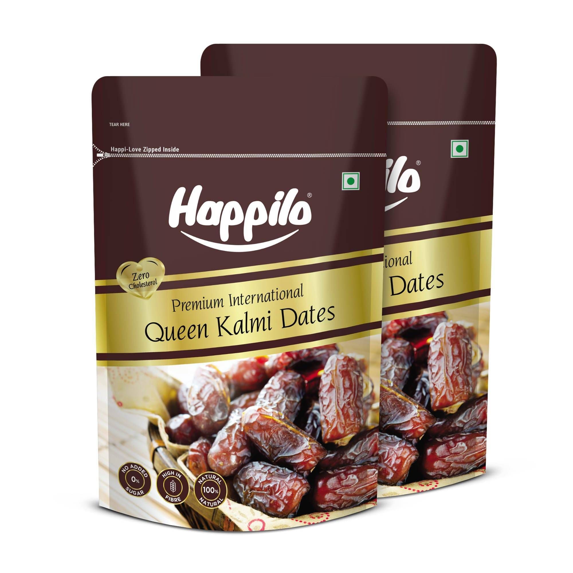Happilo Premium International Queen Kalmi Dates 200g (Pack of 2)
