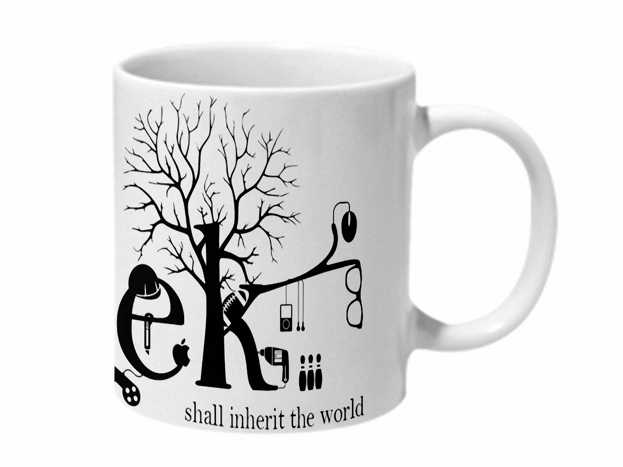 Multicolor The Geek Shall Inherit The World Ceramic Mug