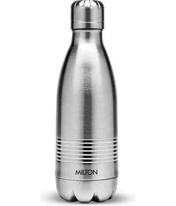 Milton Duo DLX 750 Thermosteel 24 Hours Hot and Cold Water Bottle, 700 ml, Silver