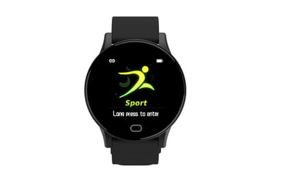 BlackZone X1 Guru SmartWatch for Kids with Single Point Touch Operated & activity trackers Smartwatch (Red Strap, 1.3 INCHES)