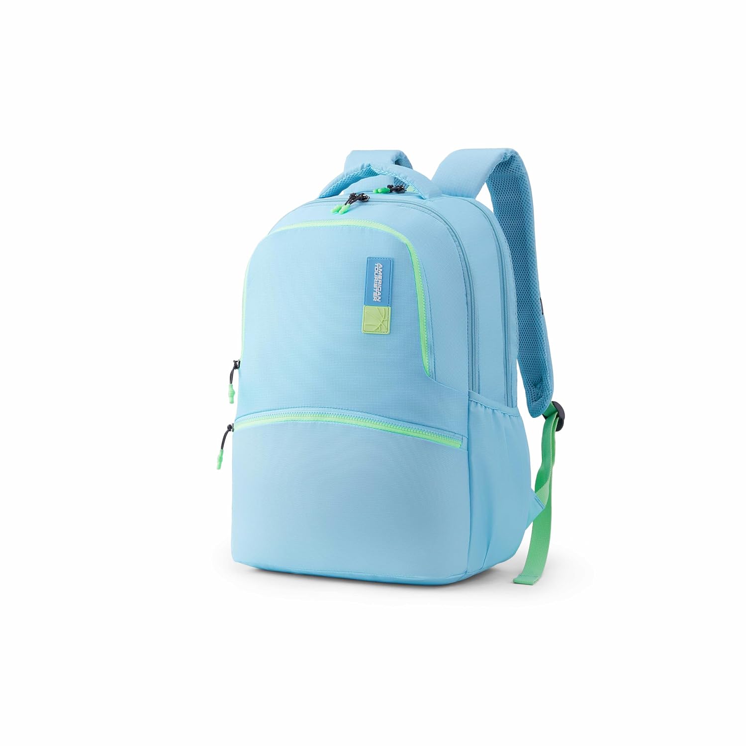 Uni-Prim | 32 Ltrs | 3 Compartments | Bottle Pocket | Ergonomic Padded Back Panel & Shoulder Straps | School Backpack for Boys & Girls | 1 Year International Warranty | Light Blue