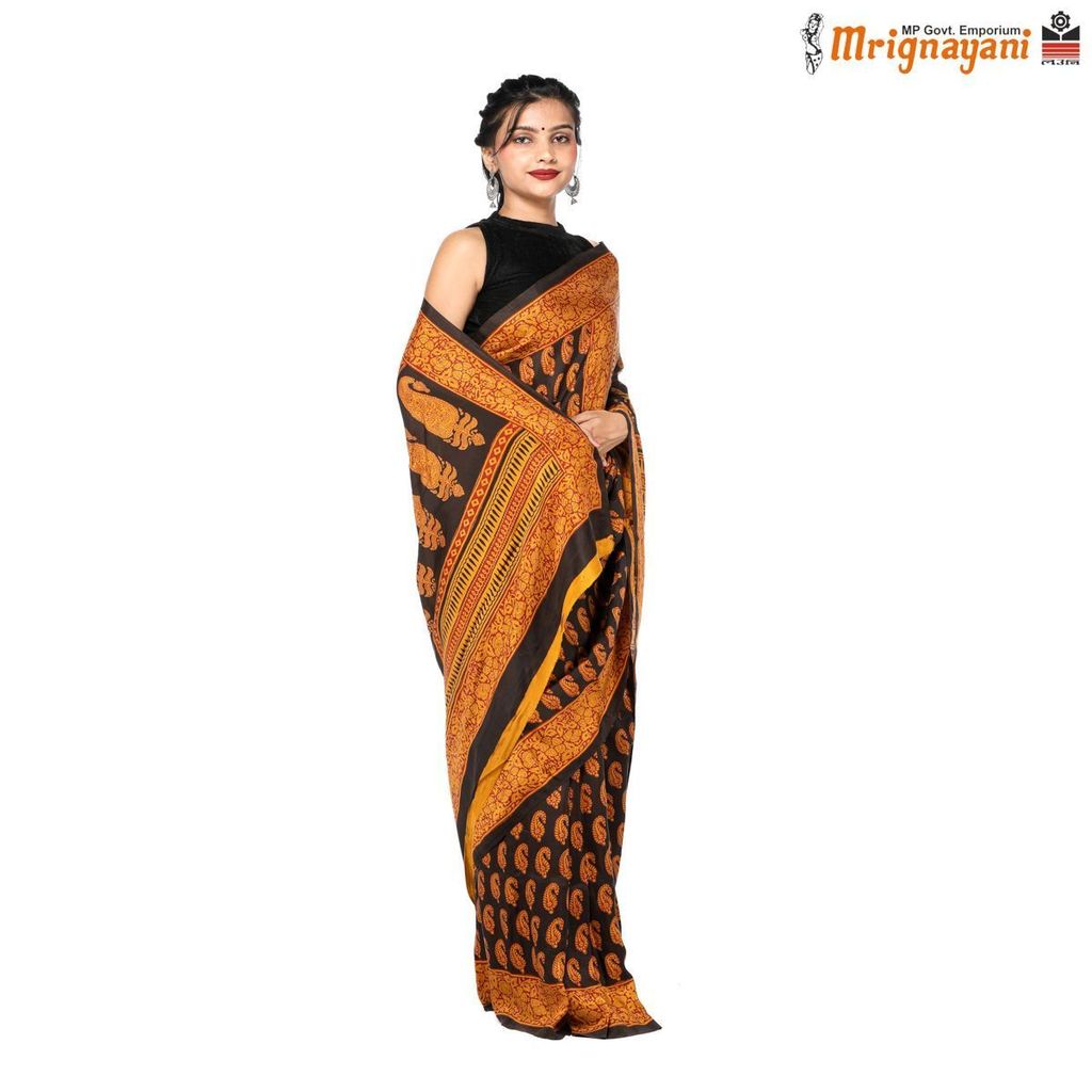 HANDLOOM MULBERY SILK SAREE WITH BLOUSE (SKU - 3I0103080522, SAREE-1155) - Sarees | Buy online on ZillyBuy