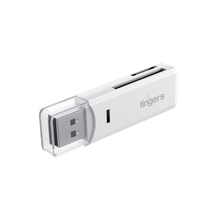 FINGERS RapidRead Dual Card Reader (SD & MicroSD, USB 2.0 High-Speed 480 Mbps FINGERS RapidRead Dual Card Reader (SD & MicroSD, USB 2.0 High-Speed 480 Mbps