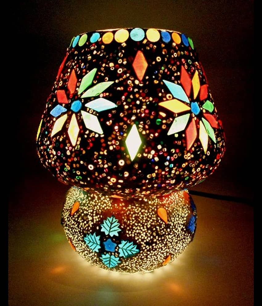 Susajjit Decor Multicolor Decorative Table Lamp ( Pack of 1 )
