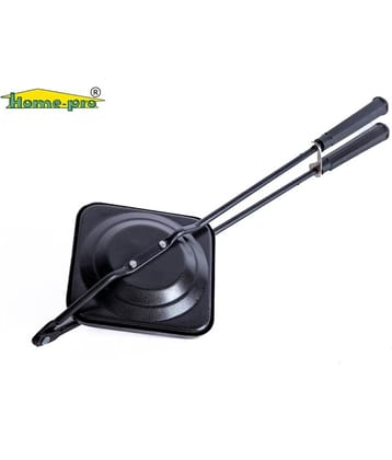 HomePro - Non-Stick Regular Gas Toaster, Sandwitch Maker, Gas Stove Toaster with spatter, Black