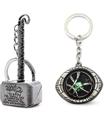 ZYZTA - Multicolor Men's Decorative Keychain ( Pack of 2 )