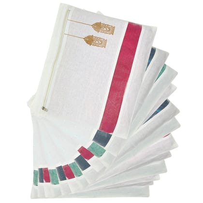 IVillage Cotton Saree Covers Pack of 12 White