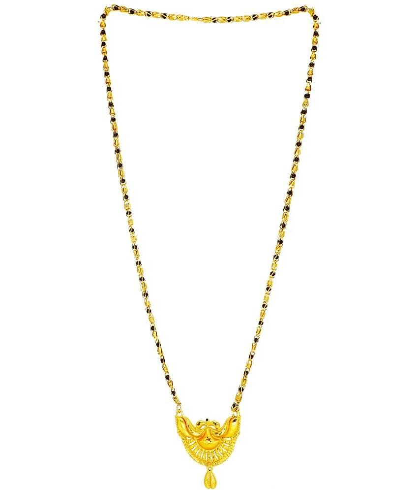 JIPPA - Golden Mangalsutra ( Pack of 1 )