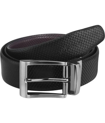 Laurels Black Leather Formal Belts