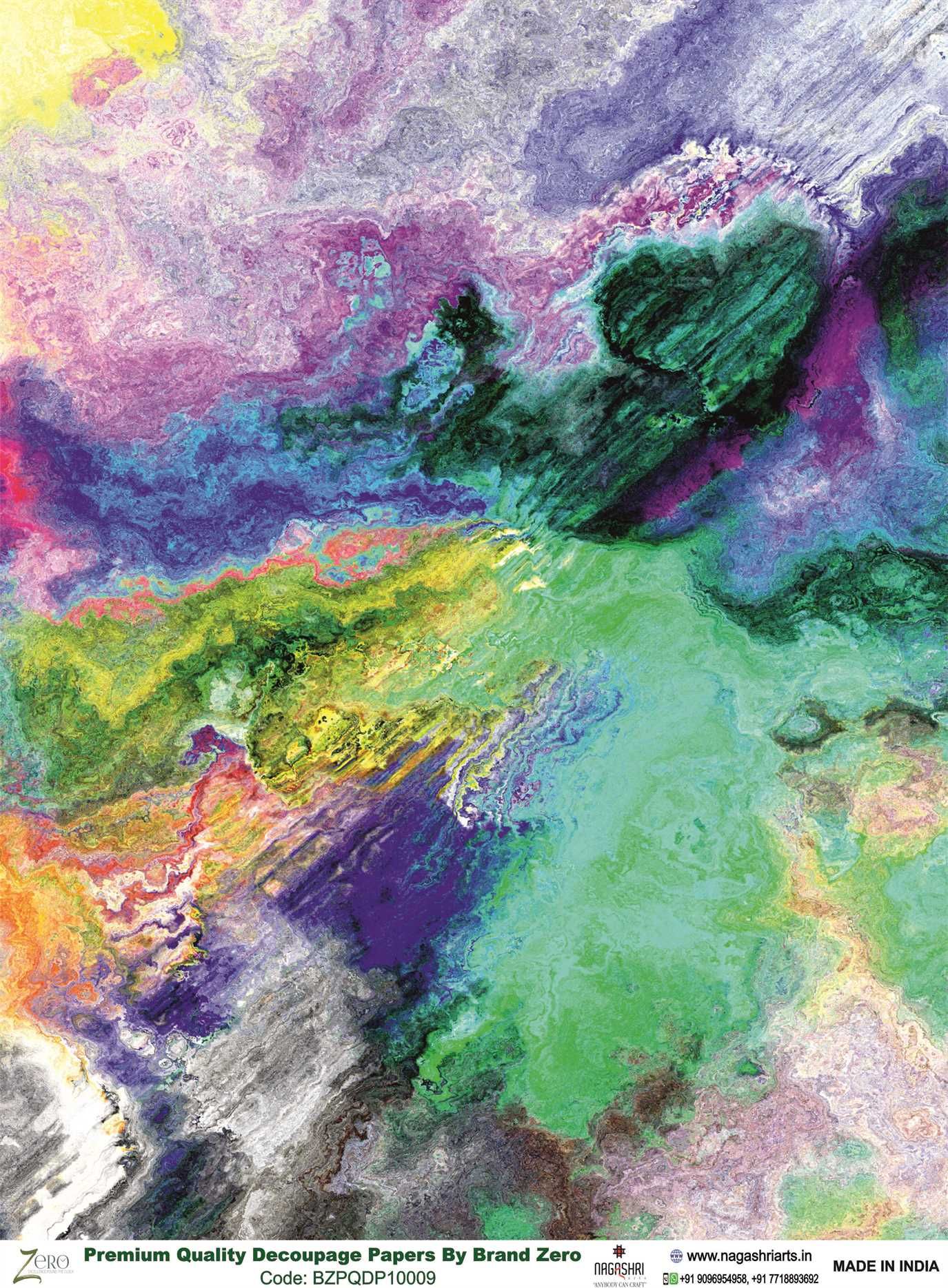 Brand Zero Premium Quality Decoupage Paper Pack of Two - Design Code: BZPQDP10009