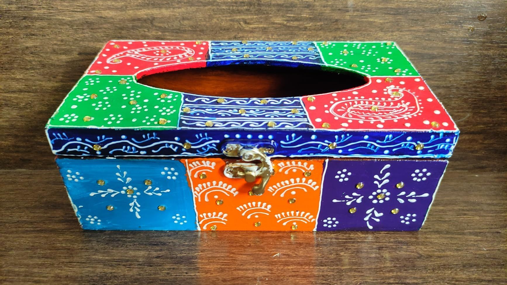 Tissue Paper Box-Wooden Cut