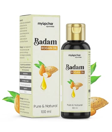 Myupchar Ayurveda Rogan Badam (Almond) Oil -100 Ml | 100% Pure Oil For Glowing Skin & Hair Growth