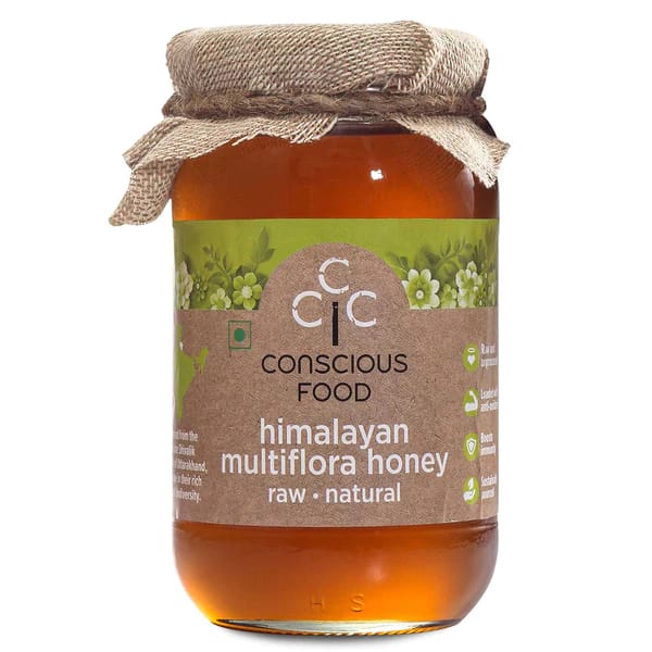 Conscious Food Himalayan Multiflora Honey Raw Natural -500 Gms