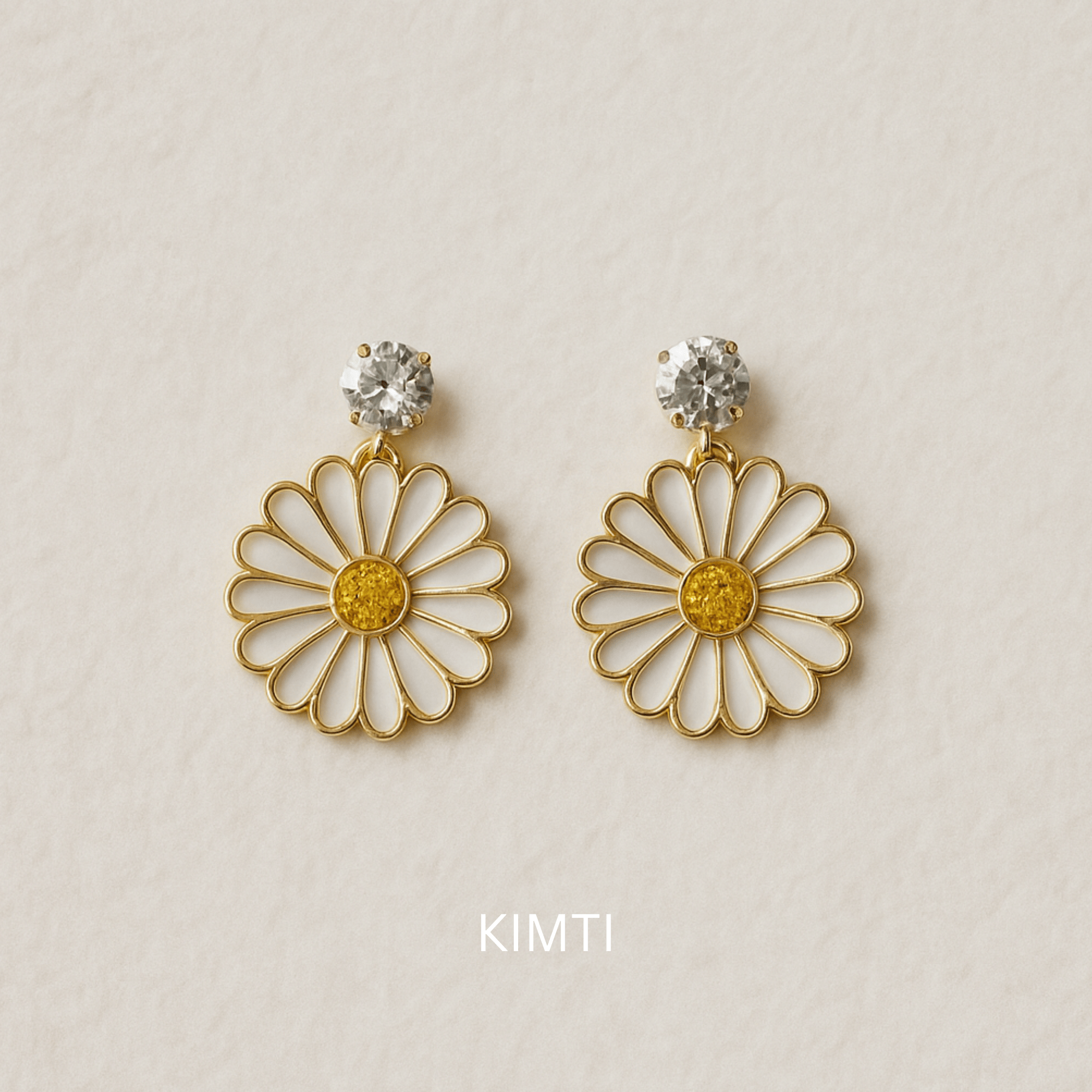 Flower  White Latest Drop Western Earrings