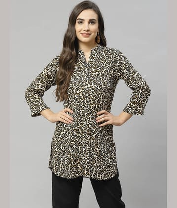 JC4U Women's Cotton Blend Regular Top ( Brown )