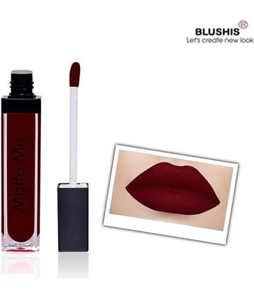 BLUSHIS Super Stay Matte Finish Maroon Waterproof Sensational Liquid Lipstick