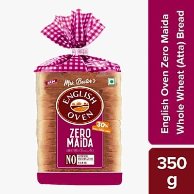 English Oven Zero Maida Whole Wheat Bread, 350 g