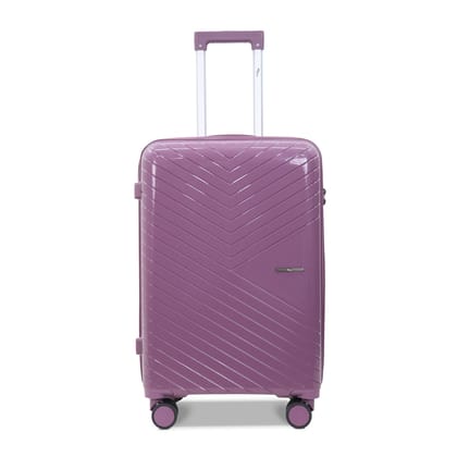 SKYCARRY Specta | Trolley Bag Set of 3 | Durable Hard Shell | TSA Type Lock | Spinner Luggage | 360 Disc Spinner Wheels | Travel Suitcase (27, Lavender Violet, Large)