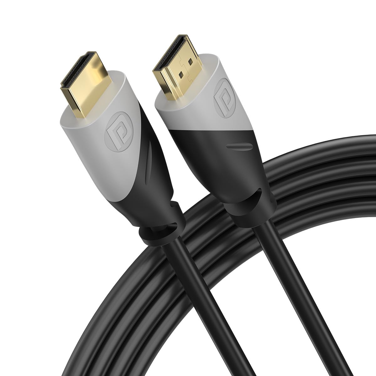 Portronics Konnect Sync - 3M Cord Length, Wide Compatibility, PVC Cable, Enhanced Audio Experience, Gold-Plated Connectors & Copper Core (Black)