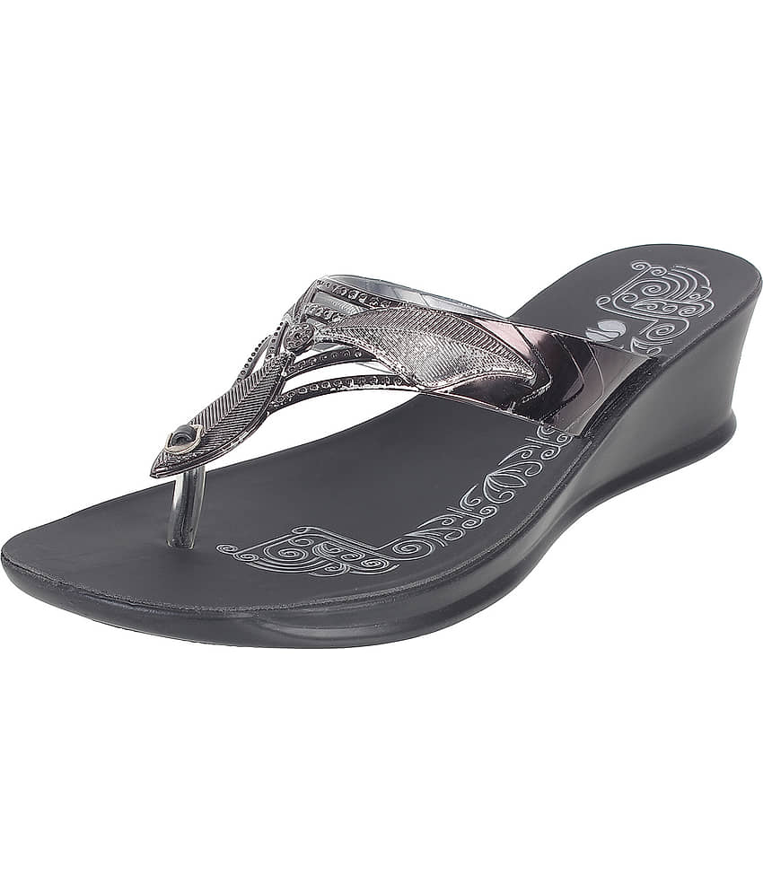 Inblu - Black Women's Slip On Heels