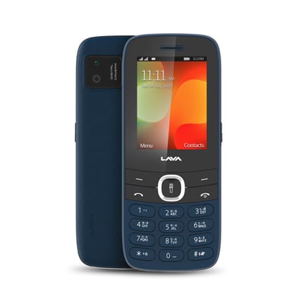 Lava A7 Torch+ Dual Sim Keypad Mobile Phone (with Instant Slide Torch)| 2.4 Big Display | Powerful Battery Backup | Vibration Alert | Camera | Wireless FM & Bluetooth | Blue