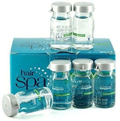 L'Oreal Professionnel Paris Hair Spa Hydrating Concentrate for Dry and Sensitive Scalp - 8ml (Pack of 6)