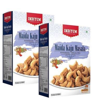 Indiyum Maida Namkeen Snacks Kaju Masala 800g (400g X 2)