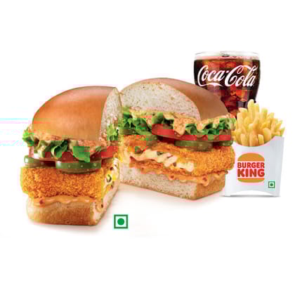 Hot 'N' Saucy Burger Combo (M)
