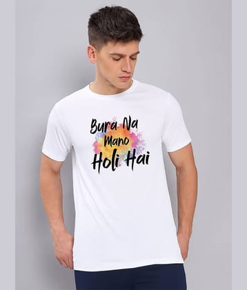 GET GOLF Pack of 1 Cotton Blend Regular Fit Men's T-Shirt ( White )