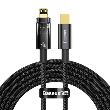 Baseus Explorer Series USB Type C - Lightning cable 20W  (CATS000001)-2m / Black