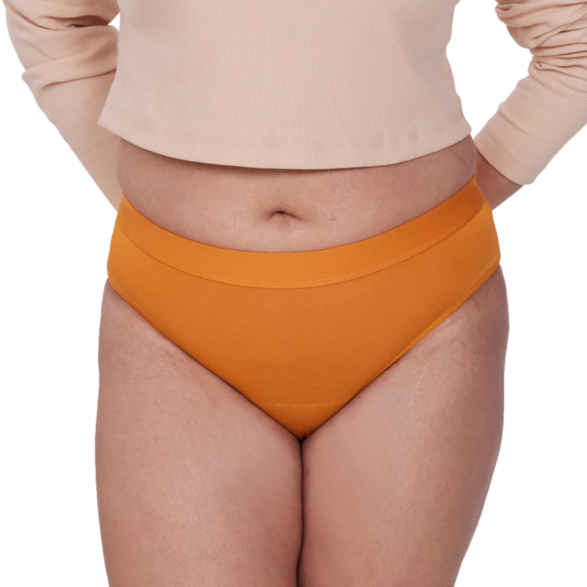 Be Me Period Panties for Women | Mid Brief Reusable, Leak Proof Menstrual Underwear | No Pads High Rise Absorbs Light to Heavy Flow | Rash & Stain-Free Bamboo Cotton Panty