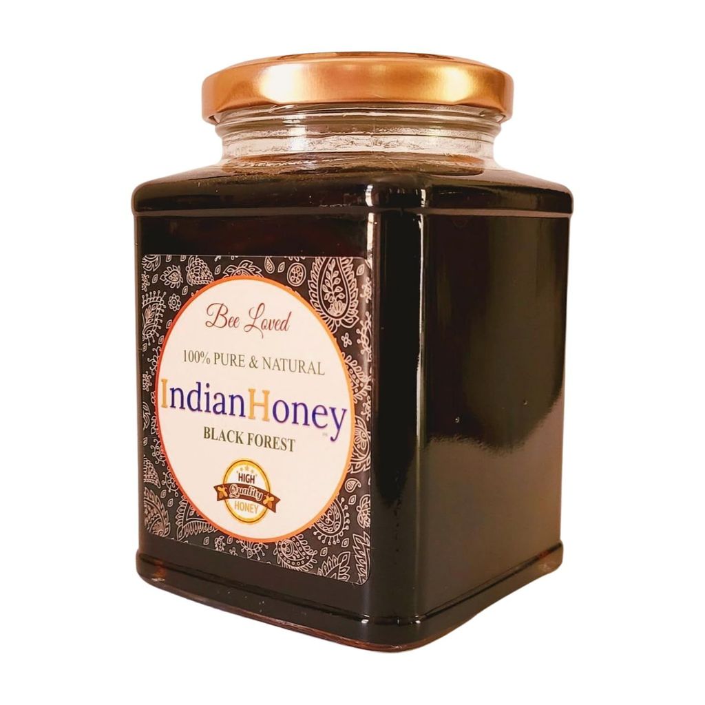 IndianHoney BlackForest Honey 100% Natural & Pure Forest-Sourced No Added Sugar (500gm)
