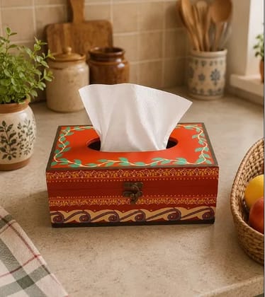 Wooden Tissue Holder