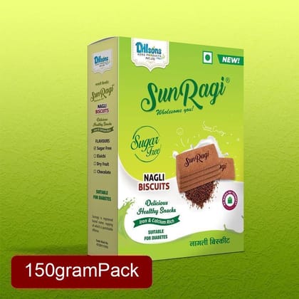 SunRagi Nagli Sugar Free Biscuit (150g) | Stevia Sweetened Ragi Cookies | No Added Sugar Healthy Treat