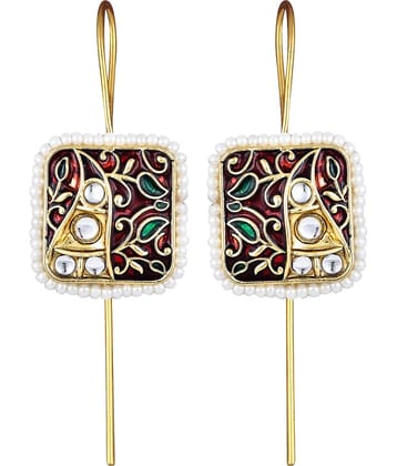 Vignaharta Golden EarCuff Earrings ( Pack of 1 )