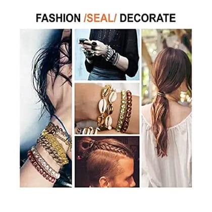 Aliza® Spiral Stretch Ponytail Holder Telephone Wire Hair Rings Slinky Hair Head Elastic Hair Tie Rubber Bands Unbreakable for Girls and Women 12 Pcs (Random Color)