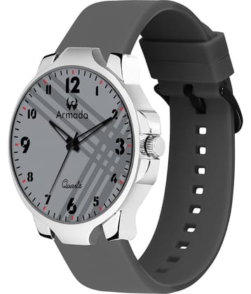 Armado Dark Grey Silicon Analog Men's Watch