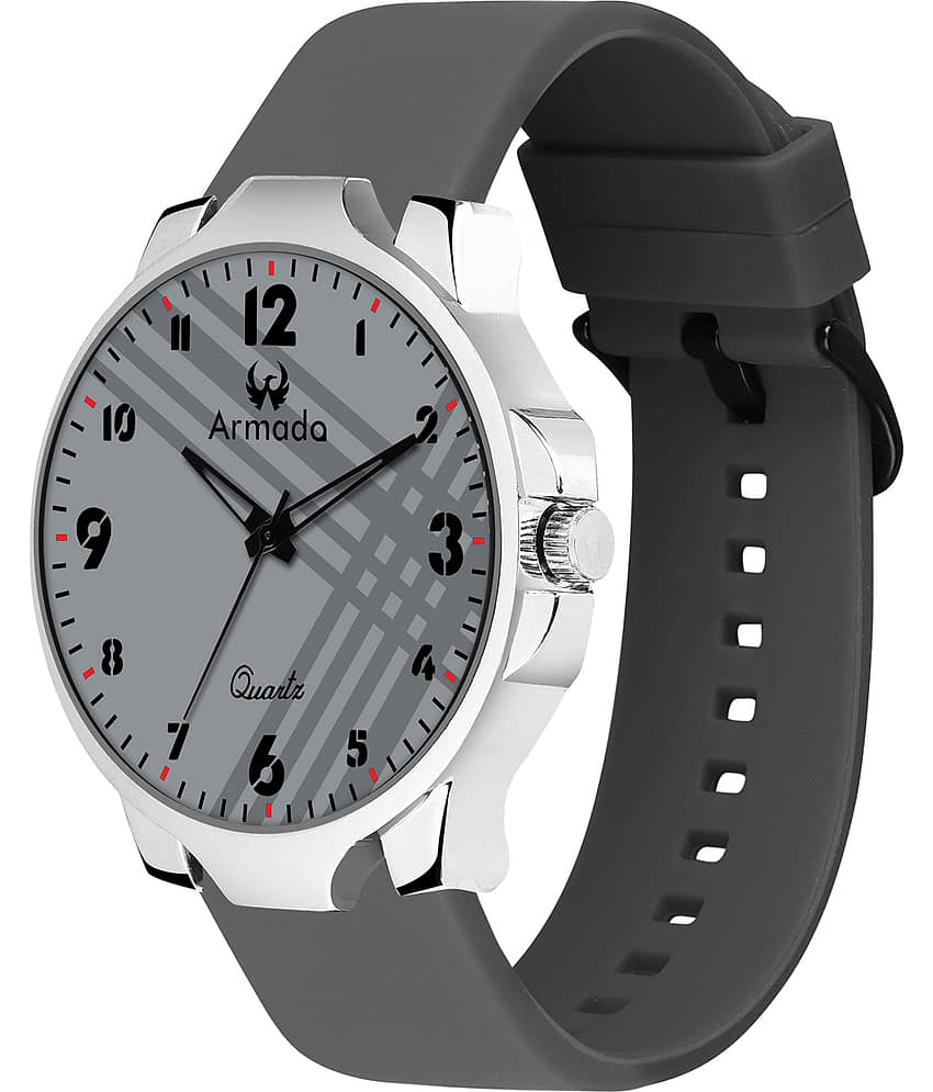 Armado Dark Grey Silicon Analog Men's Watch