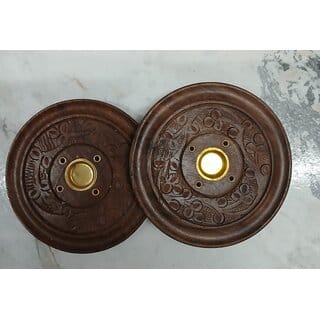BIYANKA Handcrafted Wooden Multi-Incense Holder - Pack of 2